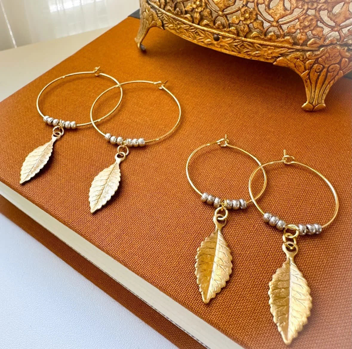 Autumn Whisperer Hoop Earrings