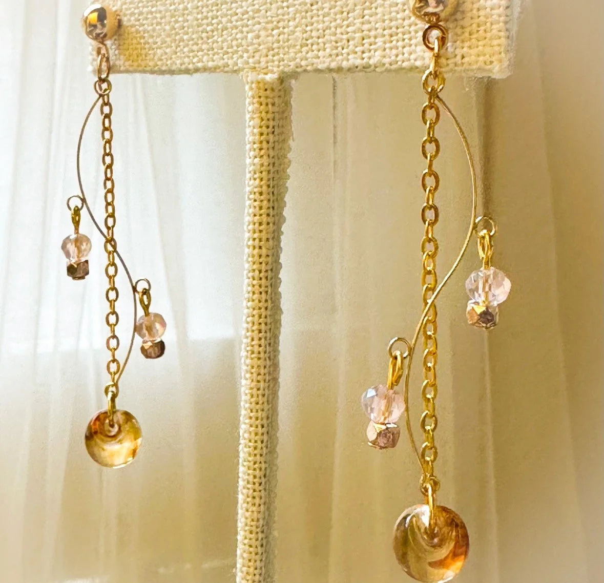 Fall Earrings With Elegant S Shape