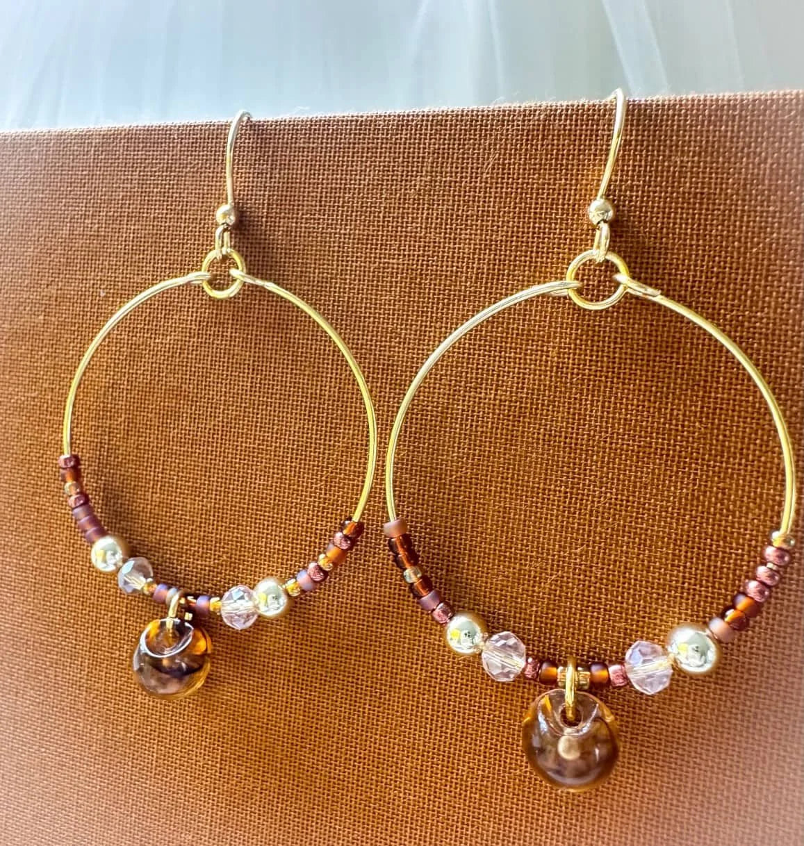Falll Colors Hoop Earrings