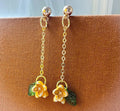 Golden Petal Earrings