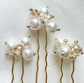 Set Of Three Pearl Hairpins