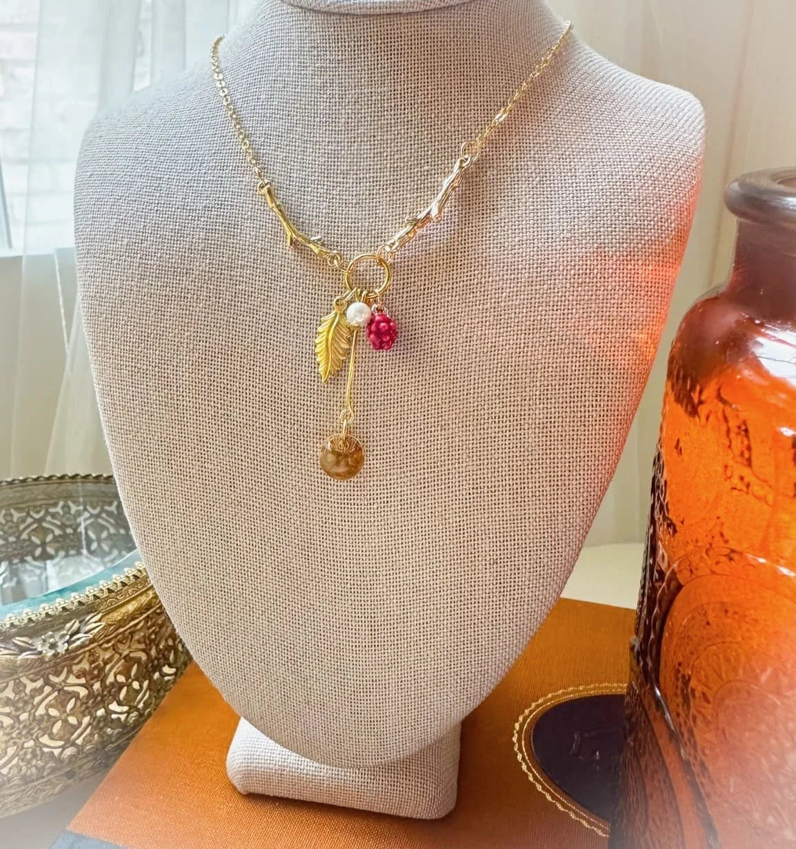 Berry Fall Charm Necklace