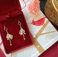 Enchanted Snowflake Crystal Christmas Sparkle Earrings