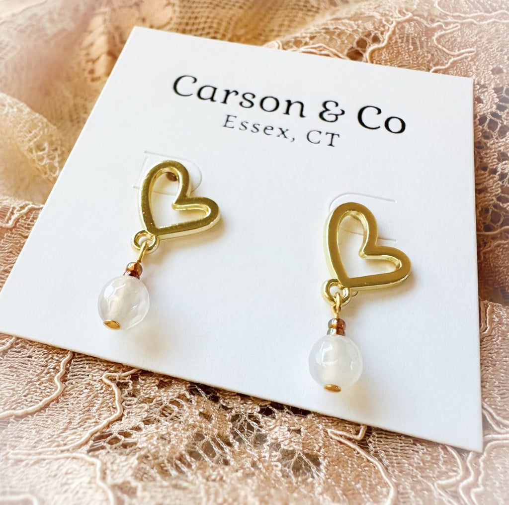 Gold Heart Earrings