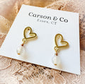 Gold Heart Earrings