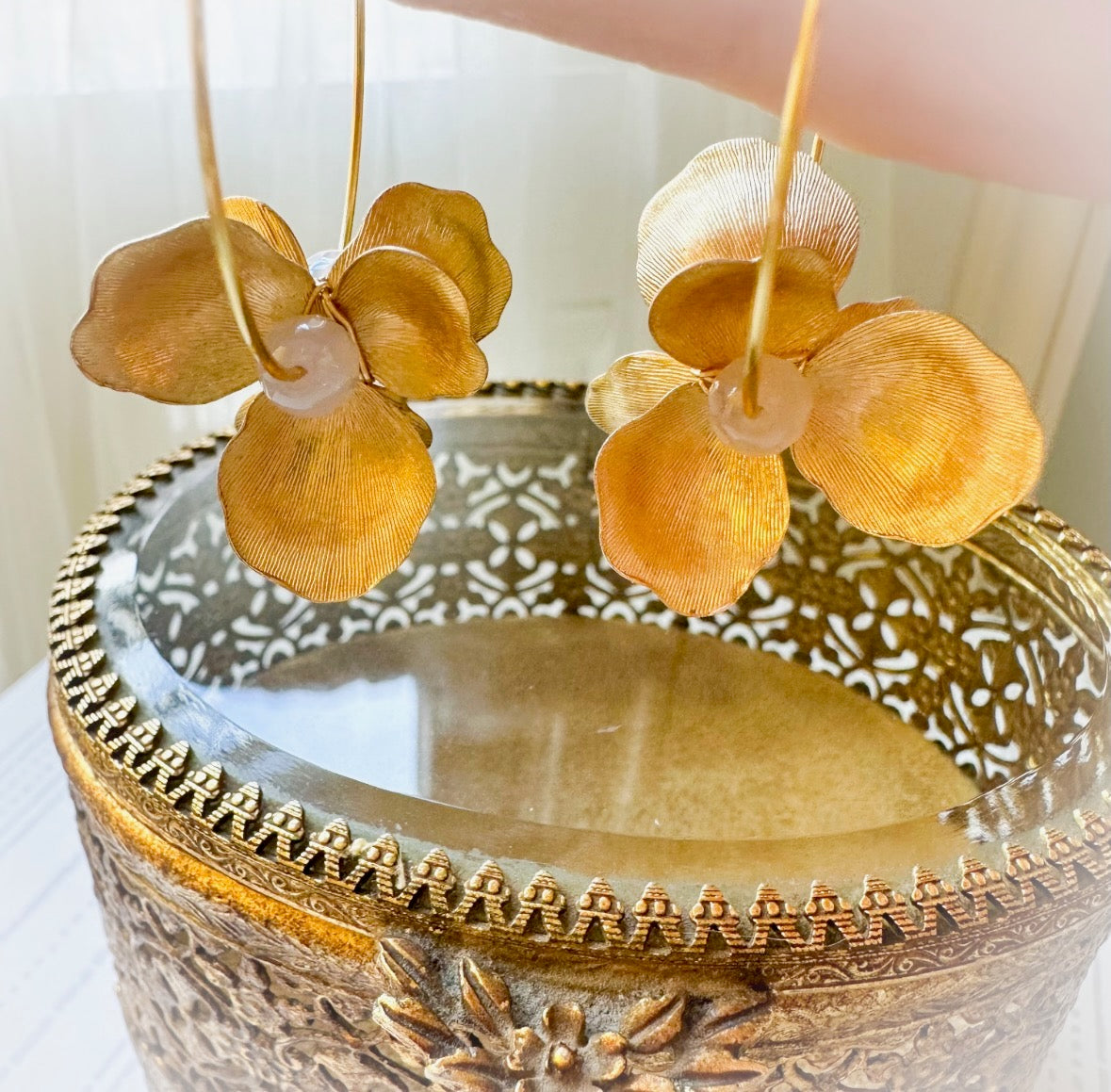 Golden Petals No. 09 Hoops