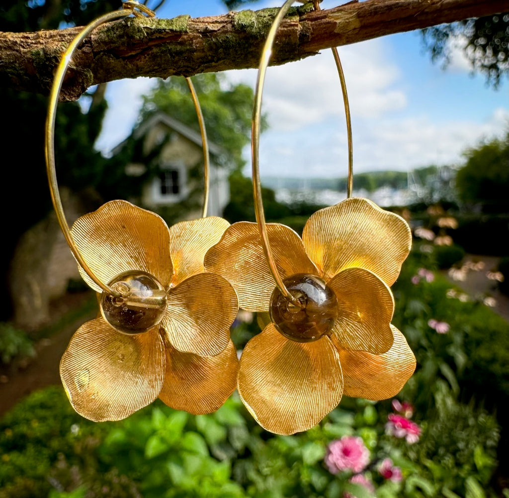 Golden Petals No. 09 Hoops