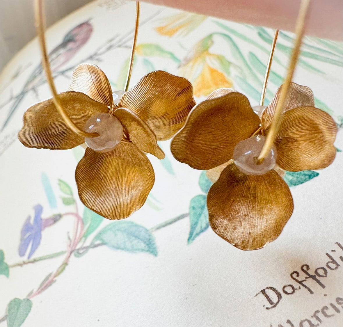 Golden Petals No. 09 Hoops