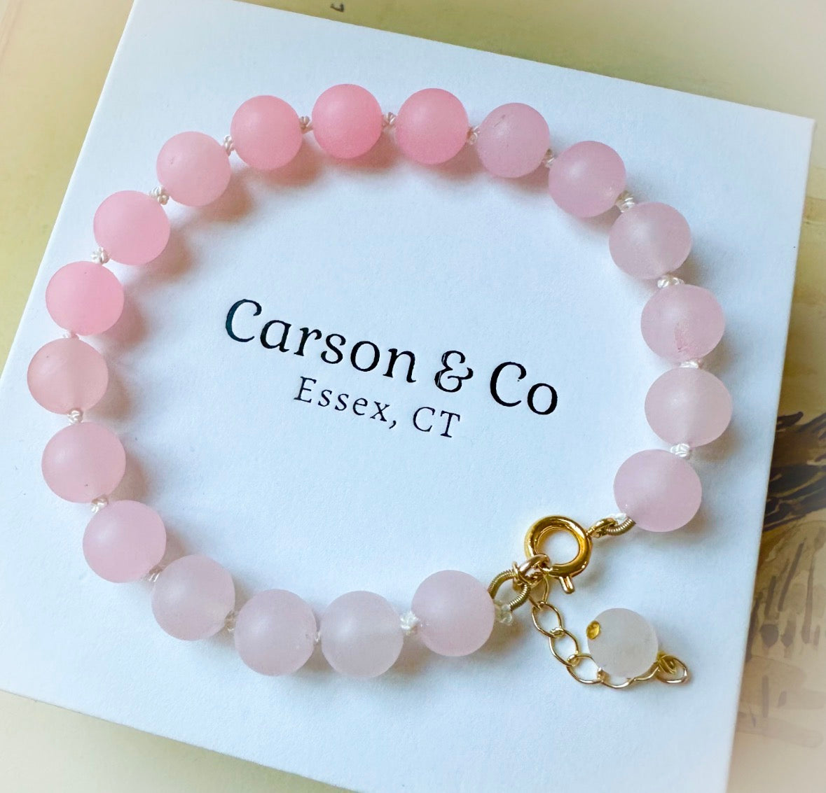 Ombre Rose Quartz Bracelet