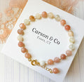 Pink Moonstone Hand-knotted Bracelet