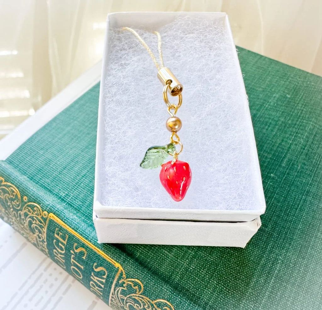Red Strawberry Phone Or Bag Charm