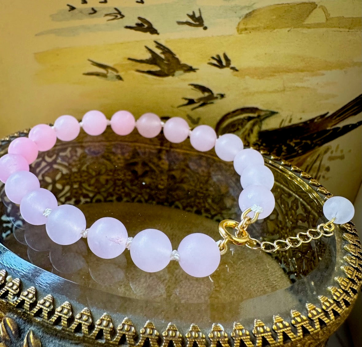 Ombre Rose Quartz Bracelet