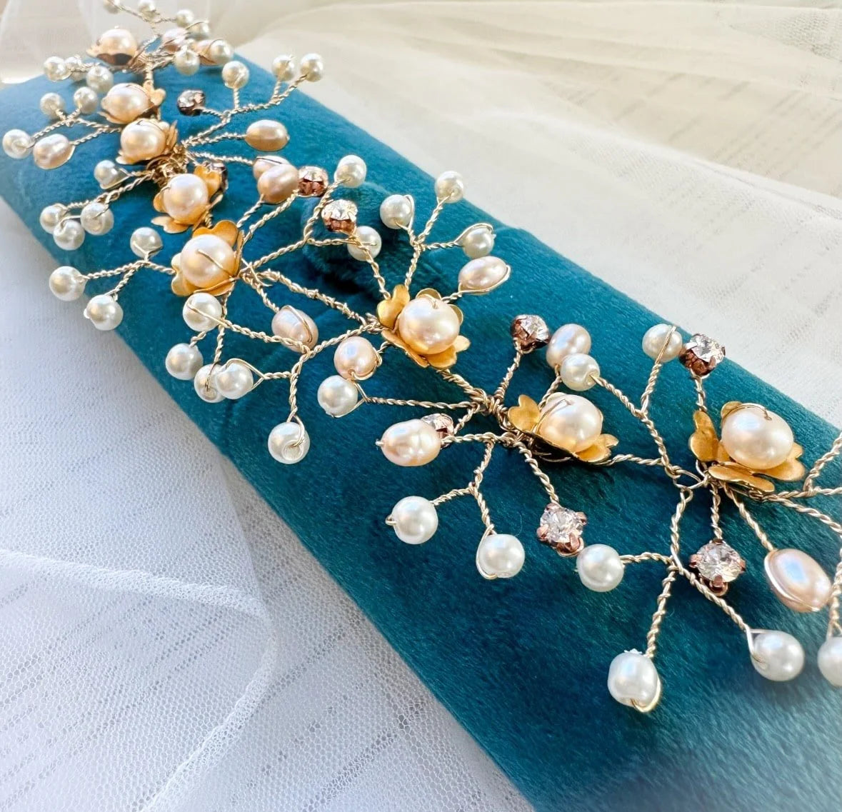 Serenity Hairjewels Wedding Pearl