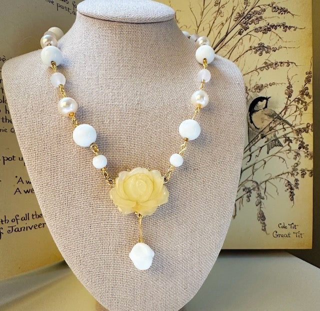 Sun-kissed Rose Necklace