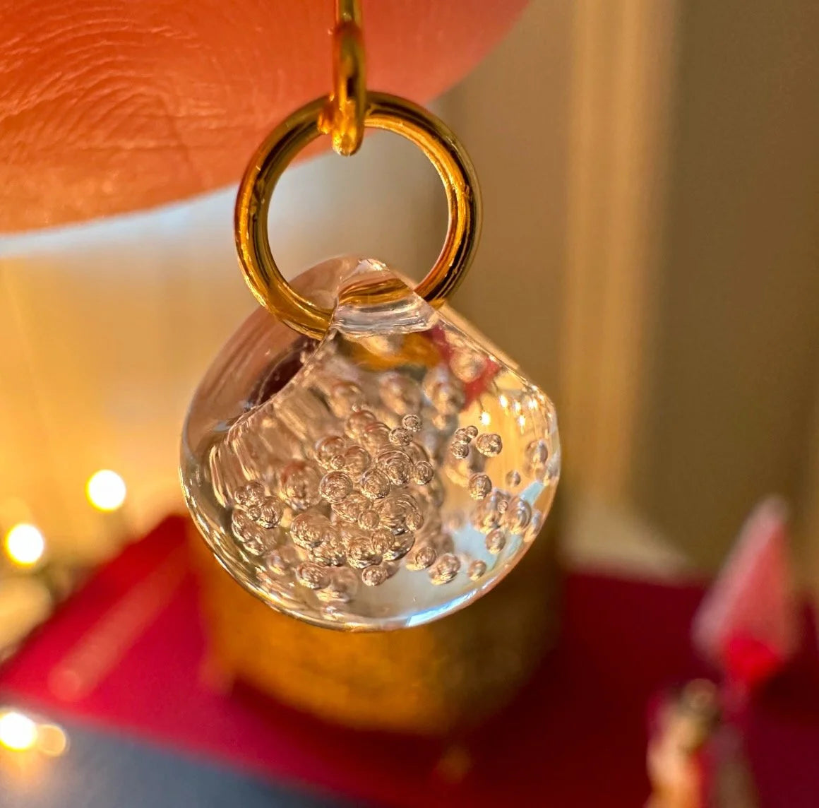 Snowglobe Necklace Bead