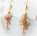 Strawberry Quartz Dangly Earrings