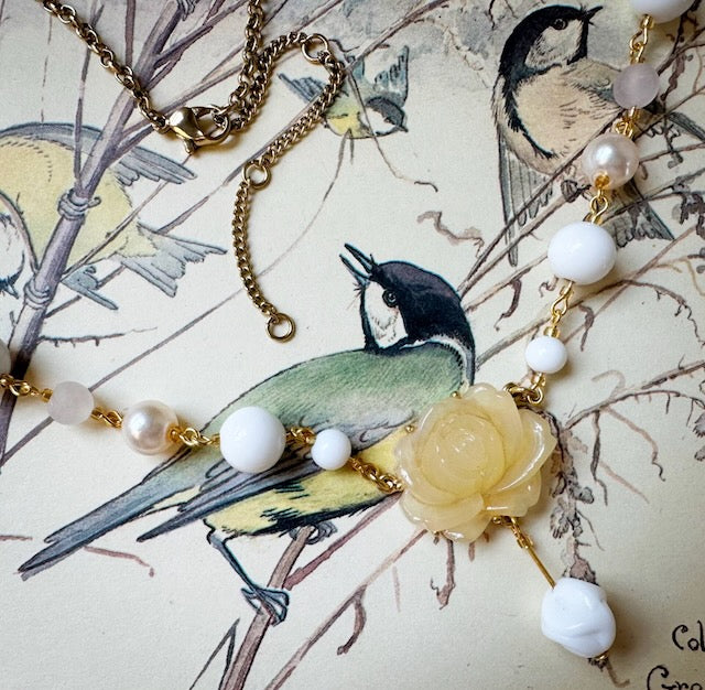 Sun-kissed Rose Necklace